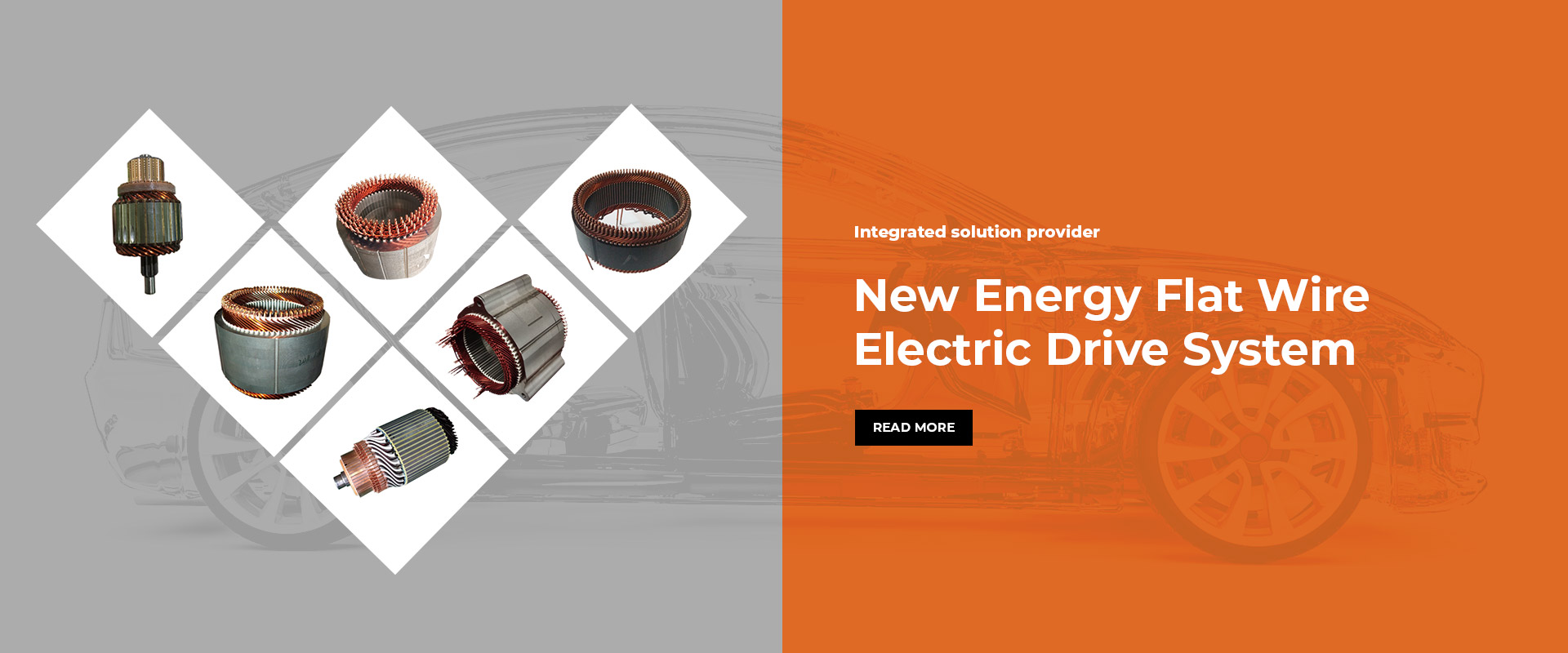 New Energy Flat Wire  Electric Drive System